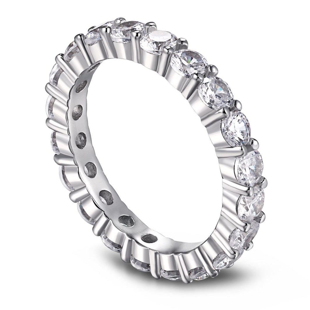 [Amore Jewels]Sparkling Round Cut Tennis Ring