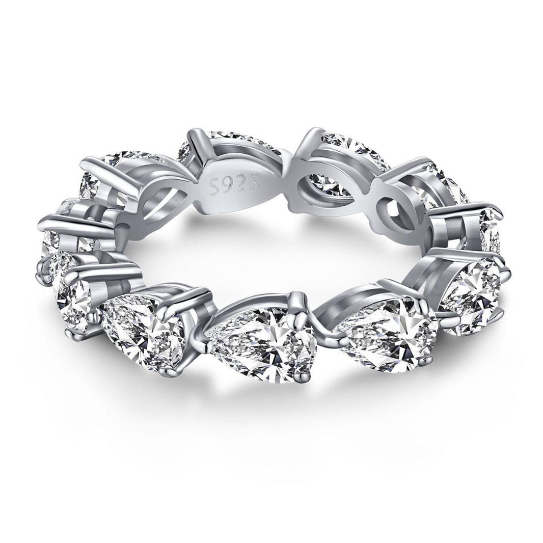 [Amore Jewels]Exquisite Pear Cut Tennis Ring