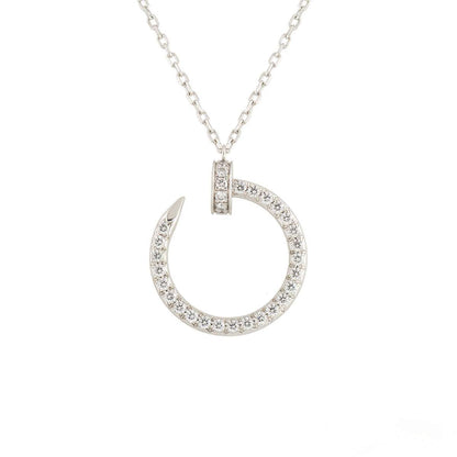 [Amore Jewels]JUSTE NECKLACE SILVER DIAMONDS