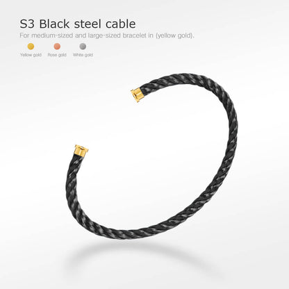 [Amore Jewels]FORCE SERIES BRACELET CABLES 50 CHOICES (DIY SELECTION)