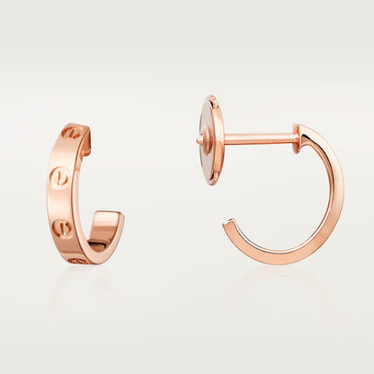 [Amore Jewels]LOVE EARRINGS 2.65 MM NO DIAMOND SMALL