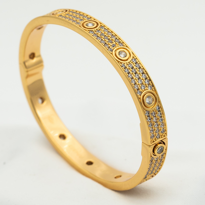 [Amore Jewels]LOVE BRACELET 6.1MM DIAMOND-PAVED 10 BIG DIAMONDS