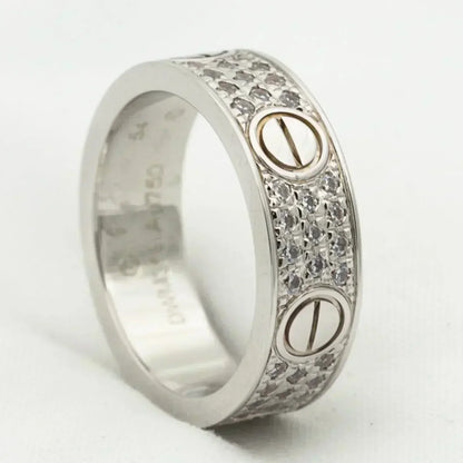 [Amore Jewels]LOVE RING 5.5MM DIAMONDS PAVED