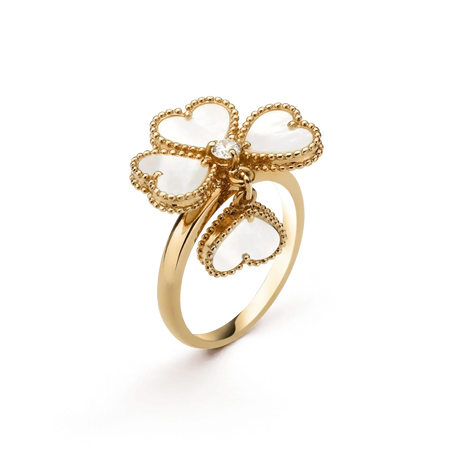 [Amore Jewels]SWEET CLOVER WHITE MOP RING