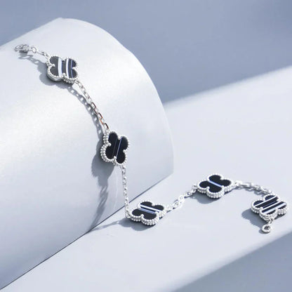 [Amore Jewels] CLOVER 5 MOTIF PULSAR STONE BRACELET COLLECTION