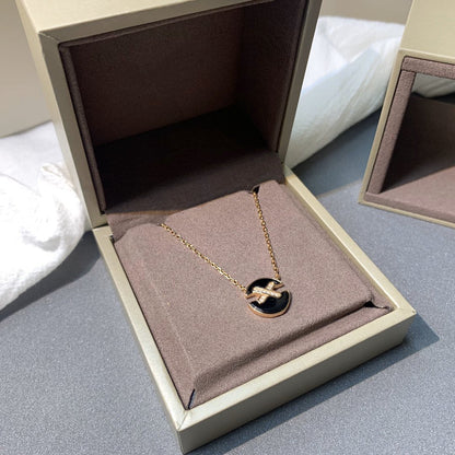 [Amore Jewels]JEUX DE PINK GOLD DIAMOND NECKLACE