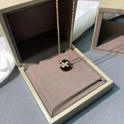 [Amore Jewels]JEUX DE ROSE GOLD DIAMOND NECKLACE