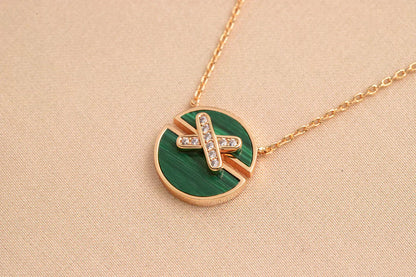 [Amore Jewels]JEUX DE ROSE GOLD DIAMOND NECKLACE