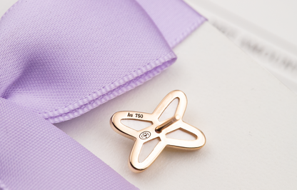 [Amore Jewels]JEUX DE WHITE MOP ROSE GOLD DIAMOND EARRINGS