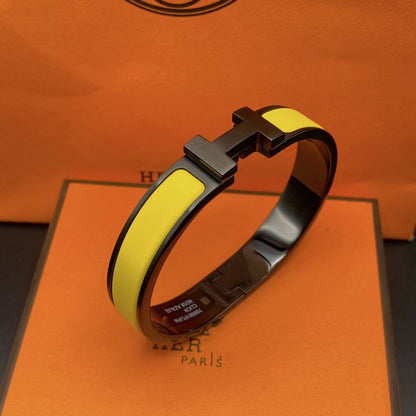 [Amore Jewels]CLIC HM SO BLACK YELLOW BRACELET