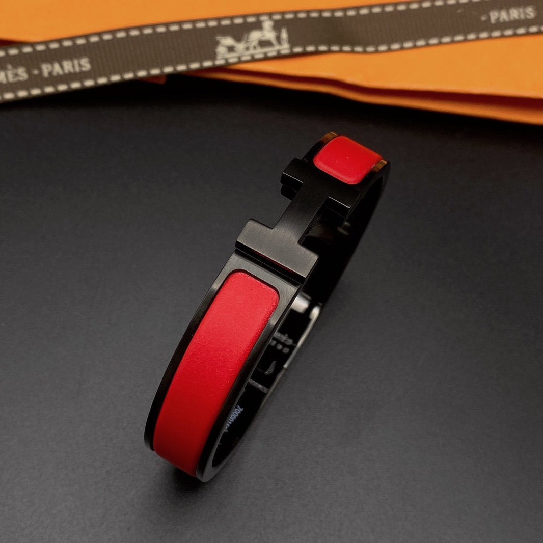 [Amore Jewels]CLIC HM SO BLACK RED BRACELET
