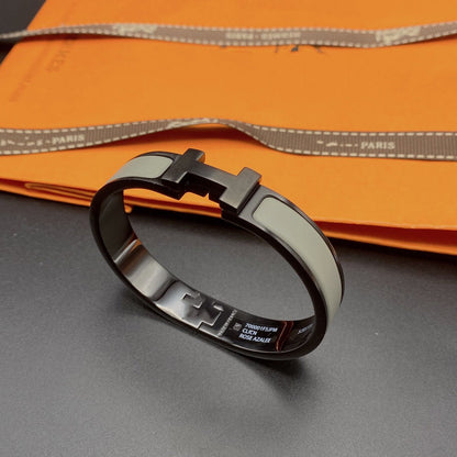 [Amore Jewels]CLIC HM SO BLACK GREY BRACELET