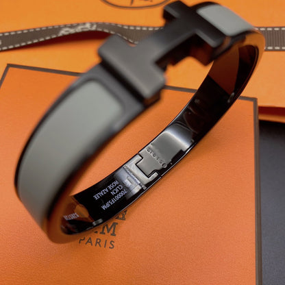[Amore Jewels]CLIC HM SO BLACK GREY BRACELET
