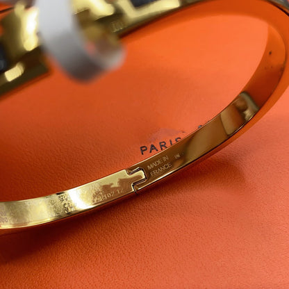 [Amore Jewels]CLASSIC HM CLIC BLACK 8MM ENAMEL BRACELET