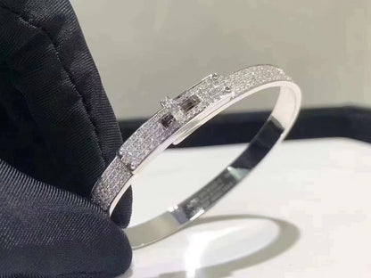 [Amore Jewels]HM KELLY BRACELET IN SILVER AND FULL PAVE DIAMOND