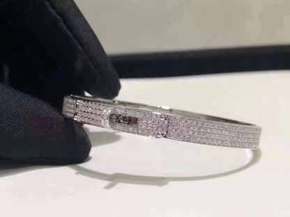 [Amore Jewels]HM KELLY BRACELET IN SILVER AND FULL PAVE DIAMOND