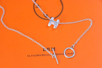 [Amore Jewels]HM NECKLACE H LETTER OVAL SERIES
