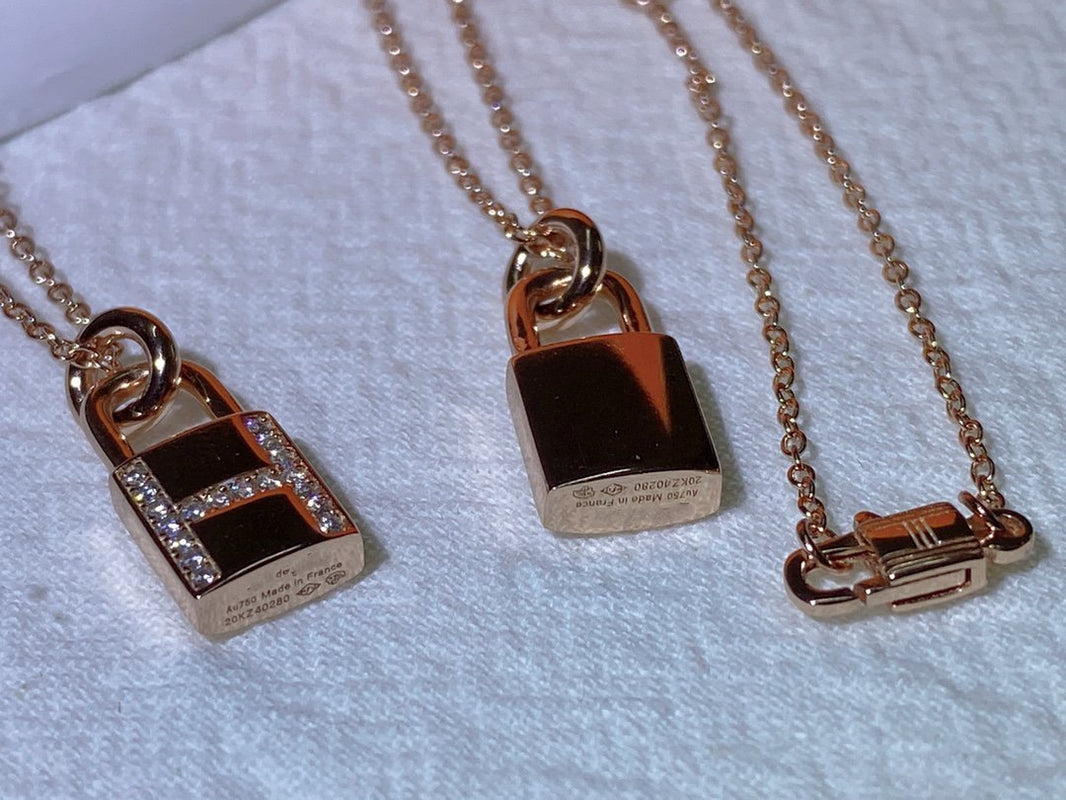 [Amore Jewels]HM ADVANCED NICHE LOCK HEAD NECKLACE DIAMONDS