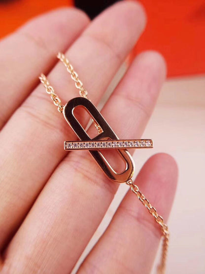 [Amore Jewels]HM NECKLACE PLATINUM ROSE GOLD DIAMOND