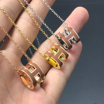 [Amore Jewels]H NECKLACE BROWN