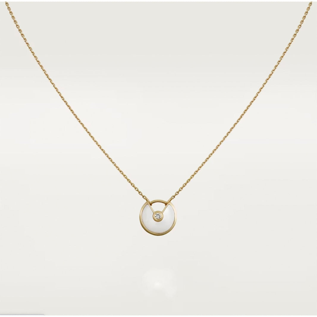 [Amore Jewels]AMULETTE ROSE GOLD MOP NECKLACE