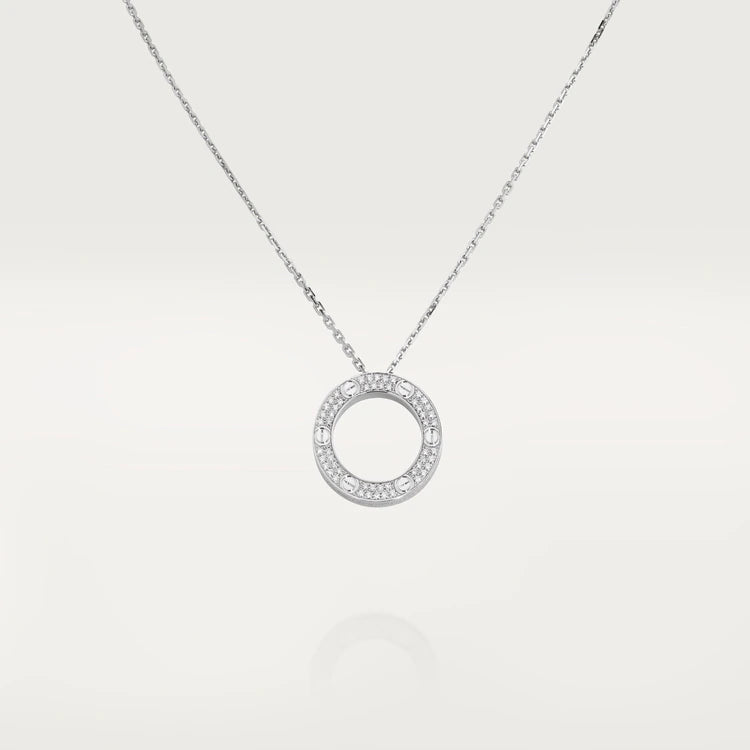 [Amore Jewels]LOVE NECKLACE ADJUSTABLE SILVER