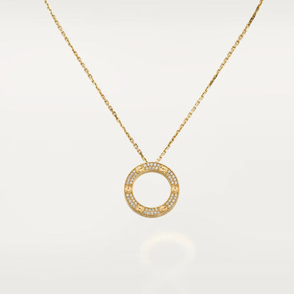 [Amore Jewels]LOVE NECKLACE ADJUSTABLE ROSE GOLD