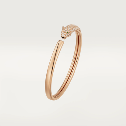 [Amore Jewels]PANTHERE ROSE GOLD DIAMOND OPEN BRACELET