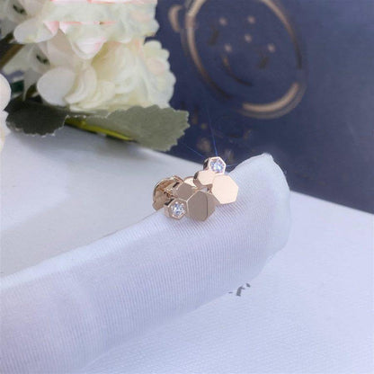 [Amore Jewels]BEE LOVE PINK GOLD DIAMOND EARRINGS
