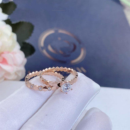 [Amore Jewels]BEE LOVE RING PINK GOLD 1 DIAMOND
