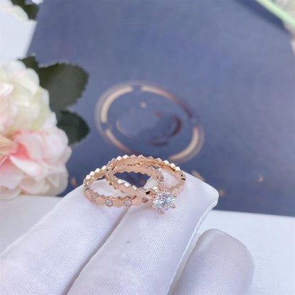 [Amore Jewels]BEE LOVE RING PINK GOLD 1 DIAMOND
