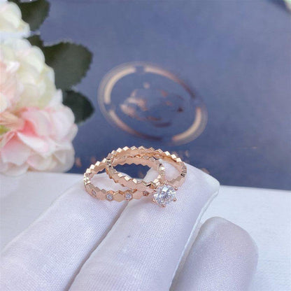 [Amore Jewels]BEE LOVE RING PINK GOLD DIAMOND