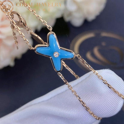 [Amore Jewels]JEUX BRACELET TURQUOISE PINK GOLD 1 DIAMOND