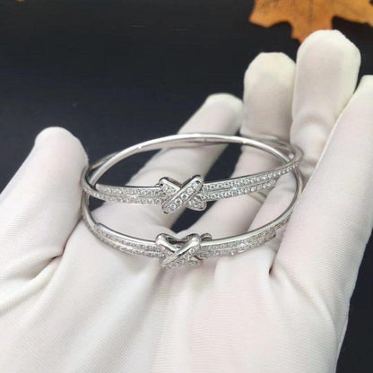 [Amore Jewels]JEUX DE BRACELET DIAMONDS SILVER