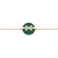 [Amore Jewels]JEUX DE BRACELET MALACHITE PINK GOLD DIAMONDS