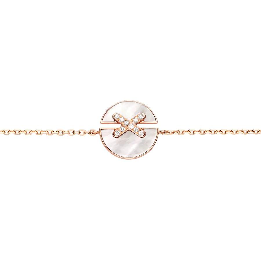 [Amore Jewels]JEUX DE BRACELET MOP PINK GOLD DIAMONDS