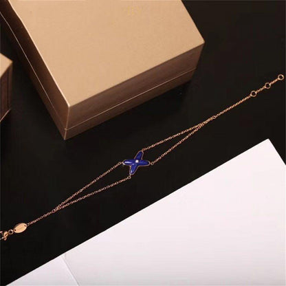 [Amore Jewels]Hollow Design Four-Leaf Clover Flower Shape Ring