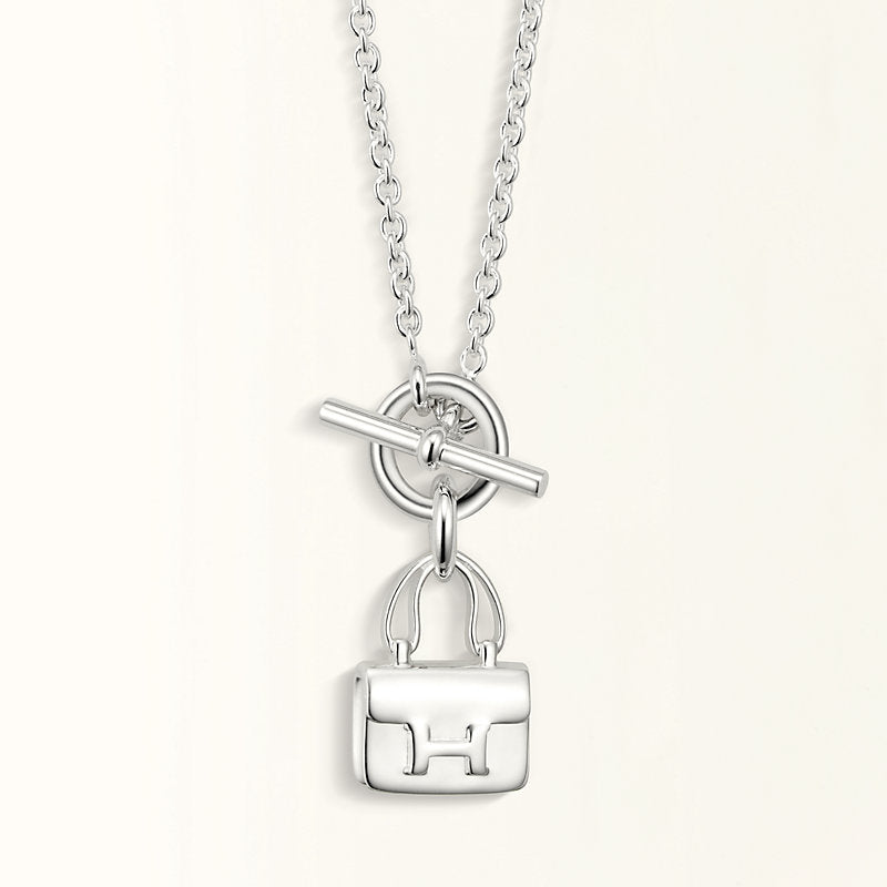 [Amore Jewels]POP H PEDANT SILVER NECKLACE