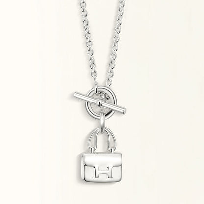 [Amore Jewels]POP H PEDANT SILVER NECKLACE