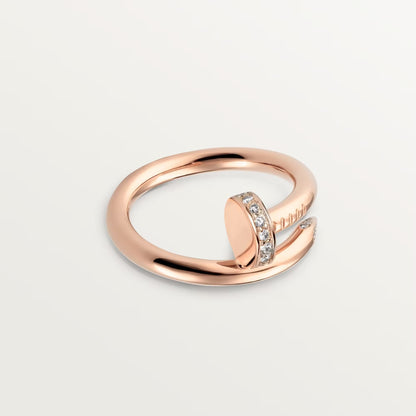 [Amore Jewels]JUSTE RING 2.6MM HALF DIAMOND