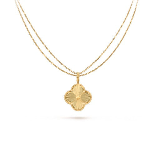[Amore Jewels]CLOVER 25MM PEDANT NECKLACE GOLD
