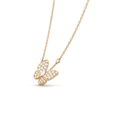 [Amore Jewels]BUTTERFLY DIAMOND NECKLACE