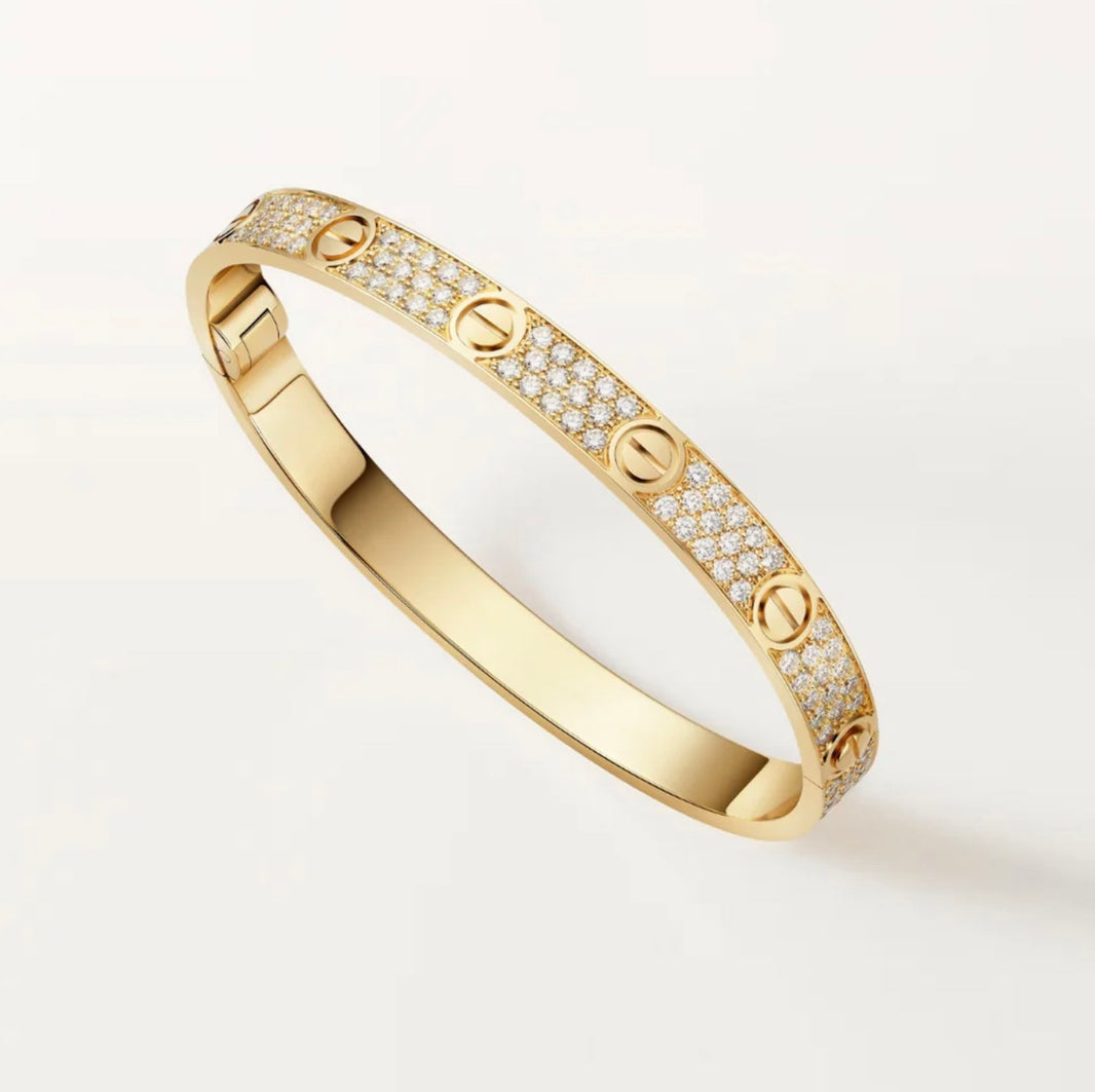 [Amore Jewels]LOVE BRACELET 6.1MM DIAMOND-PAVED