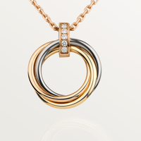 [Amore Jewels]TRINITY NECKLACE GOLD  DIAMONDS