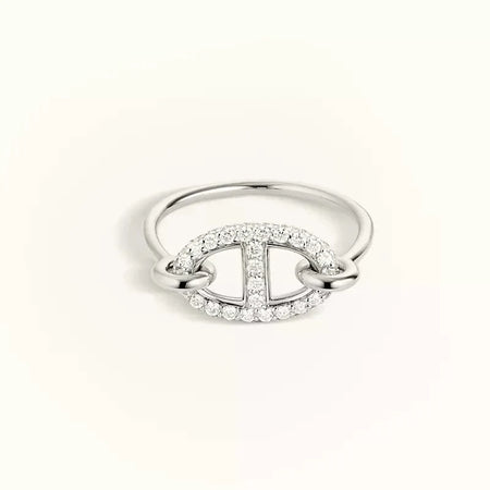 [Amore Jewels]RONDE SMALL SILVER DIAMOND RING
