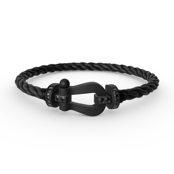[Amore Jewels]FORCE LARGE SERIES HORSESHOE BLACK SAMURAI BRACELET