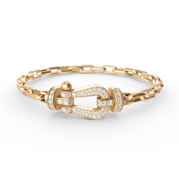[Amore Jewels]FORCE LARGE HORSESHOE CLASP  METAL BRACELET