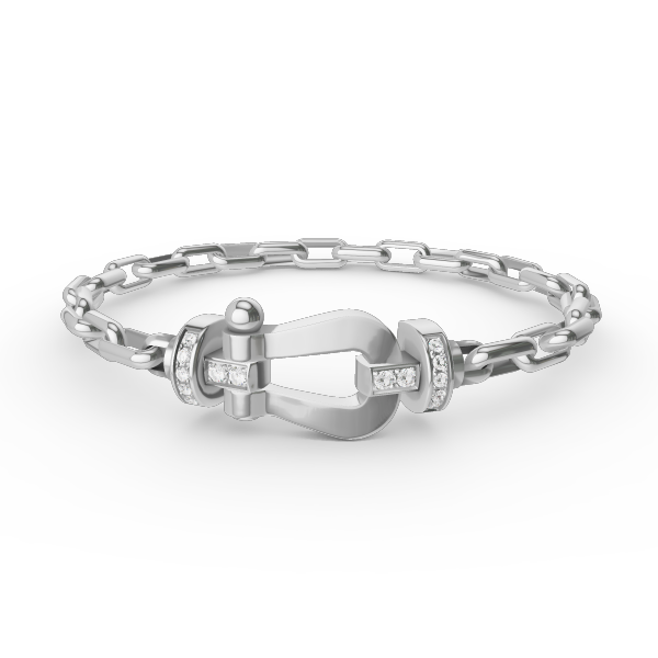 [Amore Jewels]FORCE LARGE HORSESHOE CLASP  METAL BRACELET