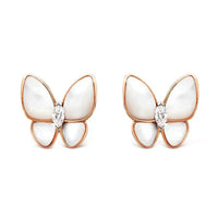 [Amore Jewels]BUTTERFLY MOP DIAMOND EARRINGS