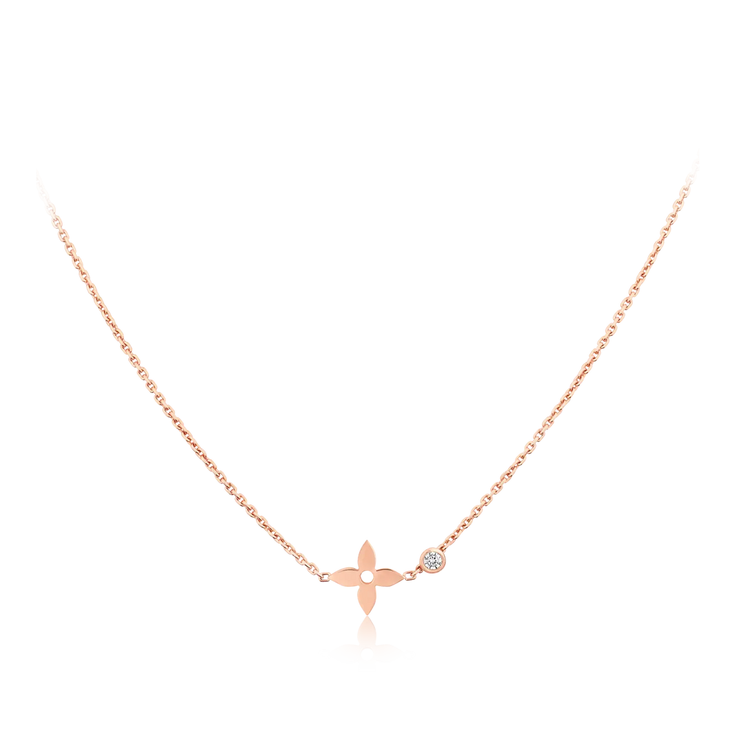[Amore Jewels]BLOSSOM PENDANT PINK GOLD AND DIAMOND